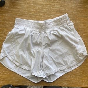 Lululemon white shorts. Barely used condition.
